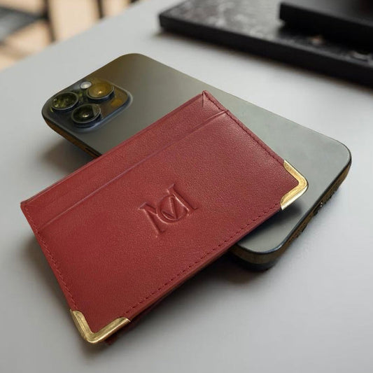 Card Holder Wein-Rot