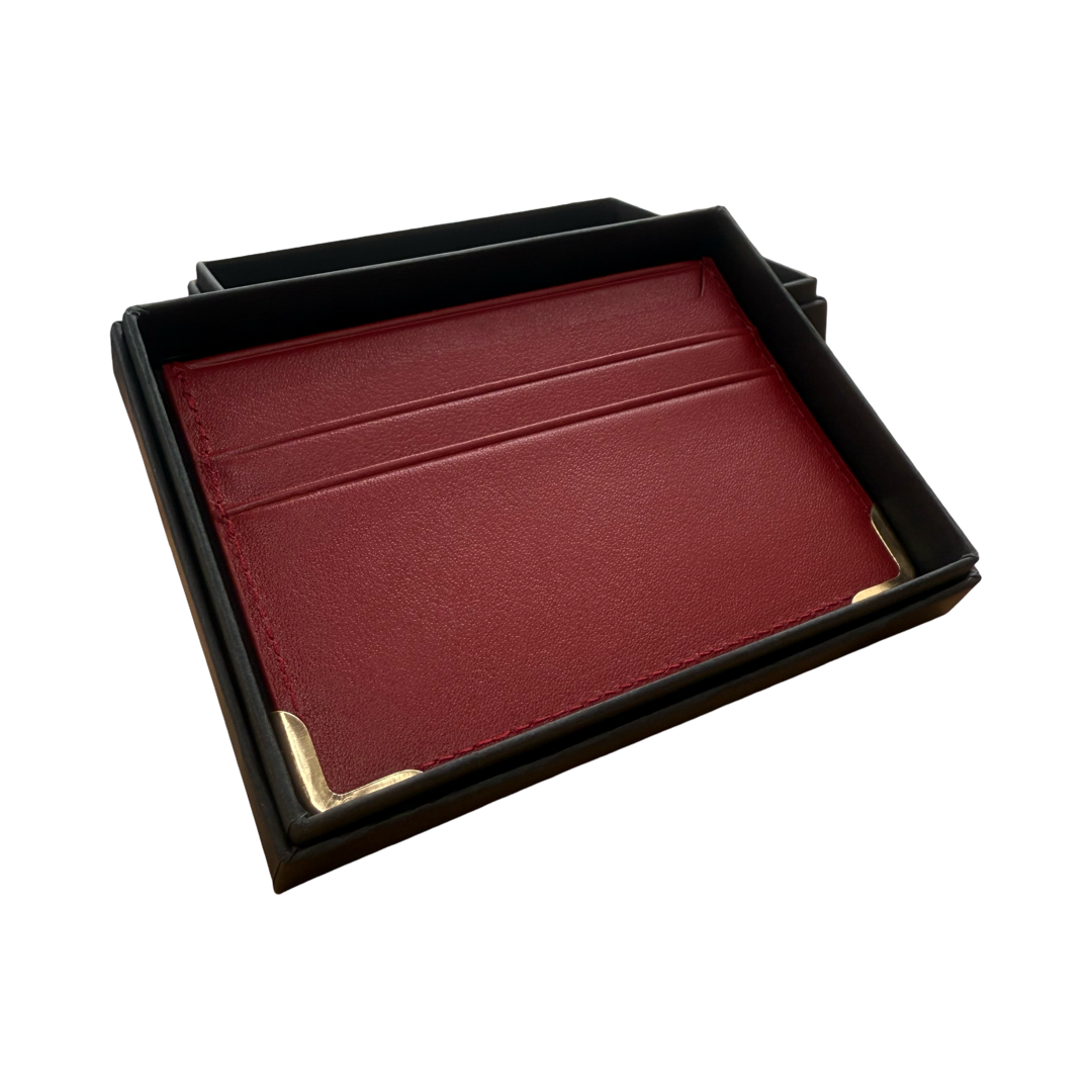 Card Holder Wein-Rot